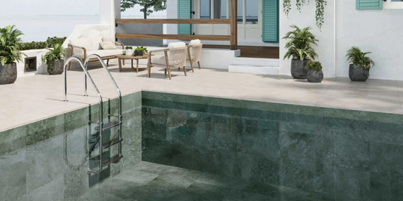 Tipos de gres porcelánico para piscinas