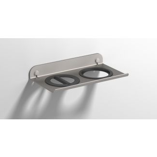 Soporte plancha &amp; secador QUICK Aluminio Cepillado